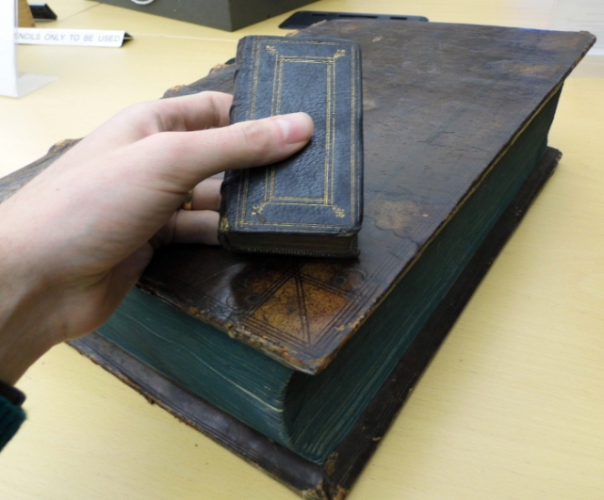 Both big books and small books usually started out being printed on sheets the same size
