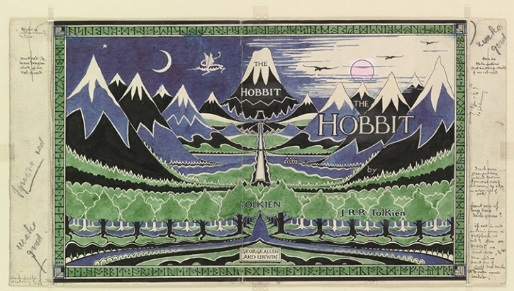 Hobbit Dust Jacket Tolkien.JPG